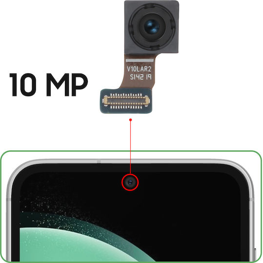 Relife Frontkamera Samsung Galaxy S23 Fe 10MP Selfie-Sensor Schwarz