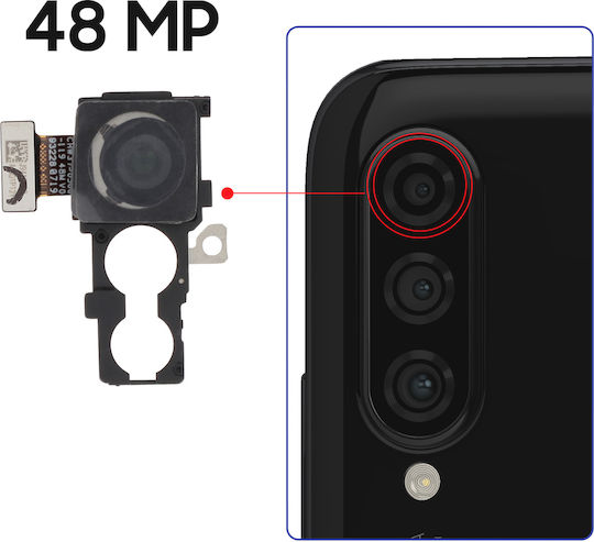 Modul Cameră Clappio Huawei P30 Lite P30 Lite XL 48MP Senzor Principal Negru