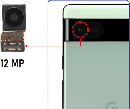Clappio Camera Modul Pixel 6a Ultra Wide-angle 12mp Sensor Black