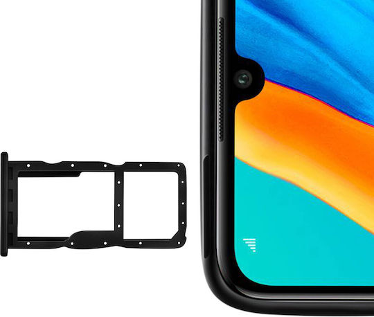 Слот за SIM и Micro SD карта адаптер Huawei P30 Lite резервни части черен