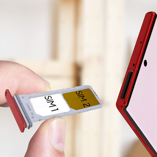Слот за SIM карта Samsung Galaxy Note 10 Червен