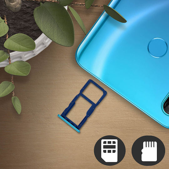 Sim Micro Sd Card Tray Slot Adapter Huawei P30 Lite Spare Parts Blue