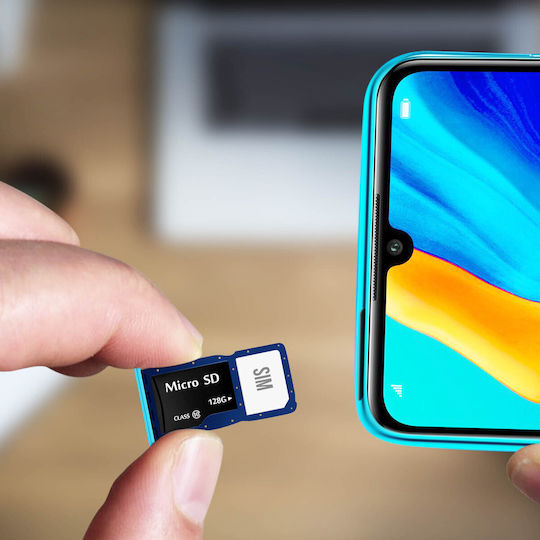 Sim Micro Sd Card Tray Slot Adapter Huawei P30 Lite Spare Parts Blue