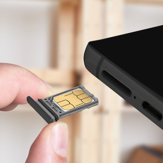 Replacement Sim Card Tray Samsung Galaxy S21 Ultra Black