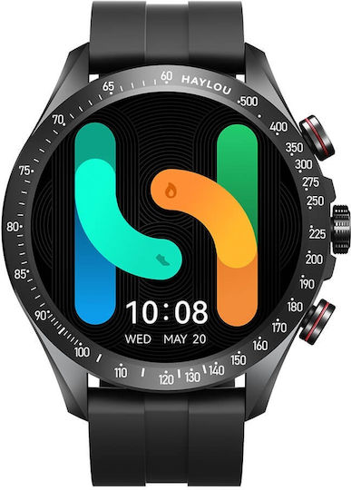 Haylou Solar Pro Smartwatch with Heart Rate Monitor (Black)
