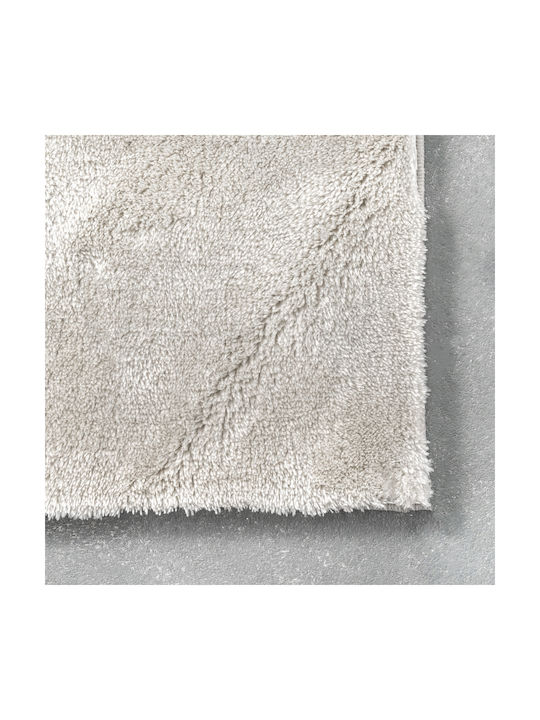 Saray Home Deluxe Anti-slip Rug Rectangular Shaggy Furry Ecru