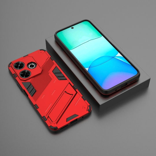 Punk Armor Back Cover Σιλικόνης Κόκκινο (Redmi 13 / Poco M6 4G)