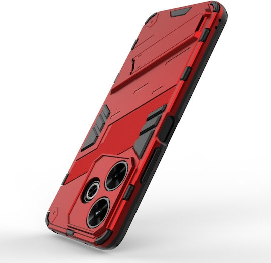 Punk Armor Back Cover Σιλικόνης Κόκκινο (Redmi 13 / Poco M6 4G)