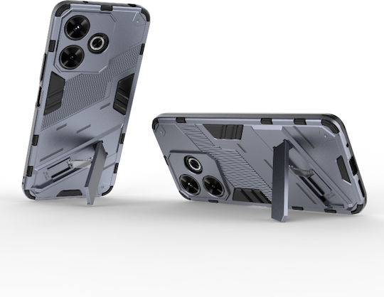 Punk Armor Back Cover Σιλικόνης Γκρι (Redmi 13 / Poco M6 4G)