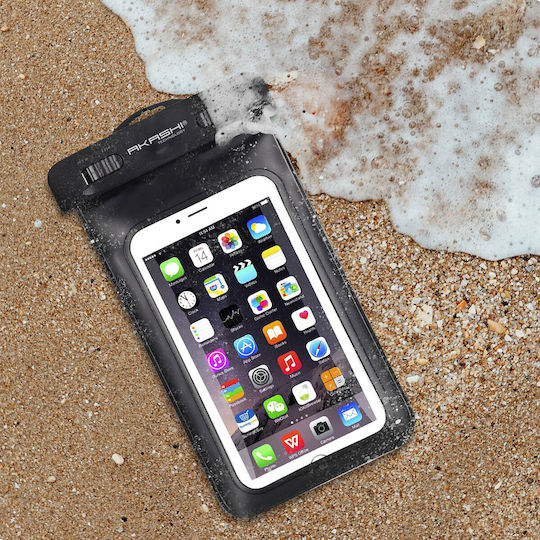 Akashi Ipx8 Protection Smartphone Waterproof Pouch Universal Tactile Black