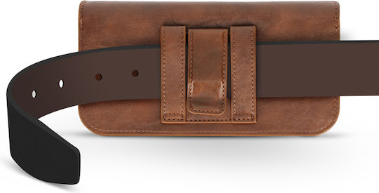 Avizar Gürteltasche Horizontal Smartphones Bis Zu 6,7" Dunkelbraun