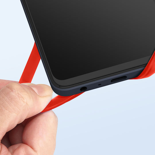 Universal Lanyard Case Smartphones Card-holder Neckpouch Series Red