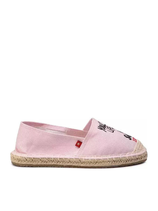 Din material textil Espadrile dama în culoarea Roz