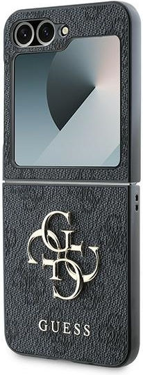 Guess Synthetic Leather Back Cover Black (Galaxy Z Flip6)