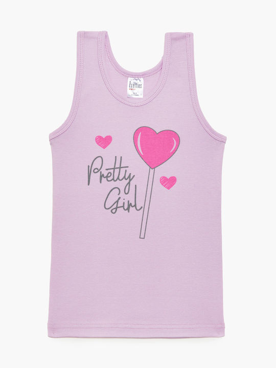 Pretty Baby Kids Tank Tops Set Pink 6pcs