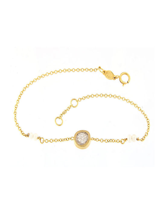 Ios Damen Armband Kette aus Gold 14K