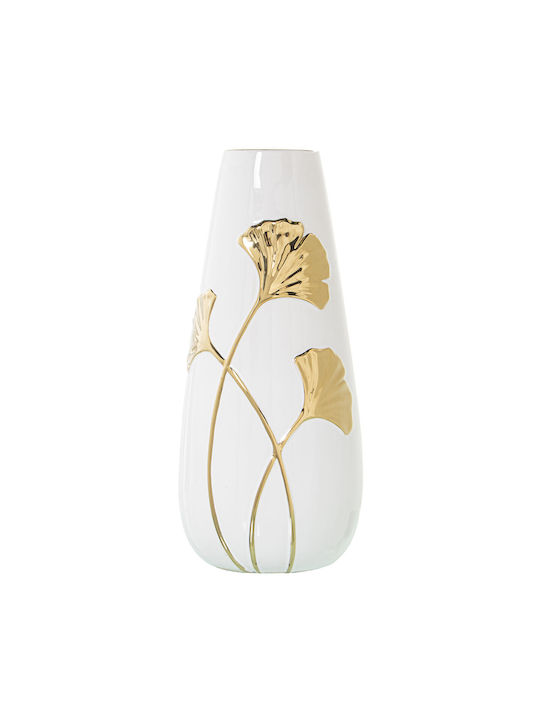 Alexandra House Living Decorative Vase White 17x16x33cm