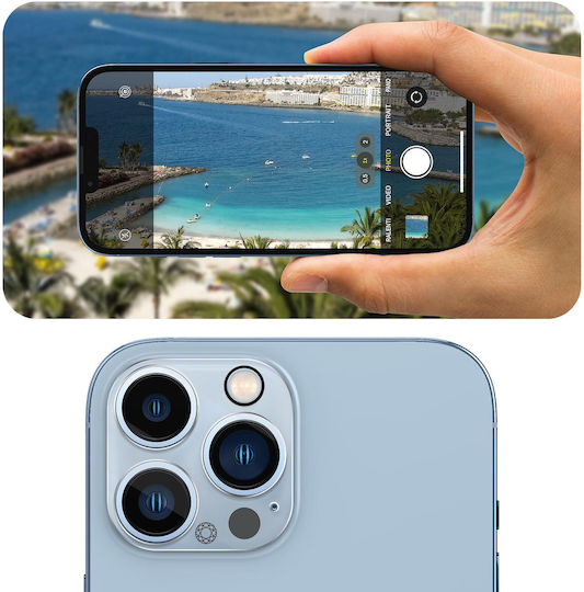 Стъкло за камера Iphone 13 Pro 9h+ твърдост доживотна гаранция Force Glass