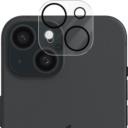Протектор за камера Force Glass за iPhone 15 9H+ Анти-драскотини Закалено стъкло Прозрачен