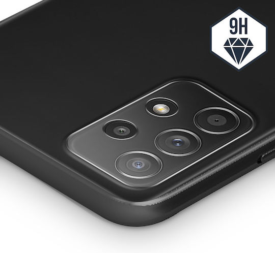 Protectoare pentru lentilele camerei Galaxy A52 A52s Sticlă temperată 9H Contur negru