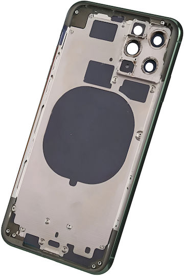 Clappio Frame + Battery Cover Iphone 11 Pro Rear Window Khaki