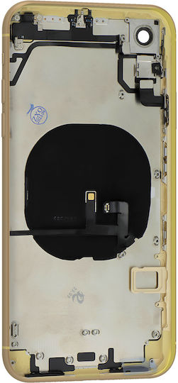 Рамка Clappio + Капак за батерия Iphone Xr Комплект Жълт