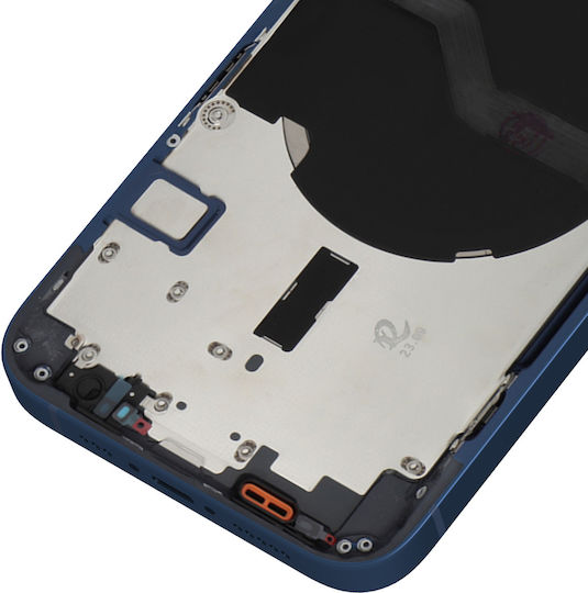 Clappio Frame + Battery Cover Iphone 12 Complete Dark Blue