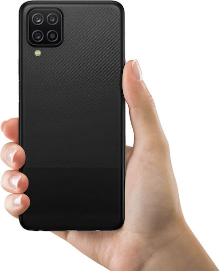 Capac baterie Samsung Galaxy A12 Panou spate înlocuire Negru