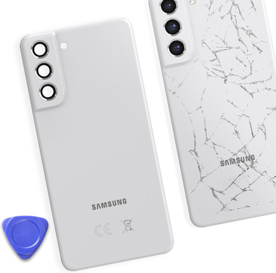 Clappio Akkudeckel Samsung Galaxy S21 Fe Weiß