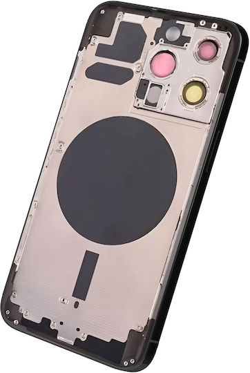 Clappio Frame + Battery Cover Iphone 13 Pro Rear Window Dark Grey
