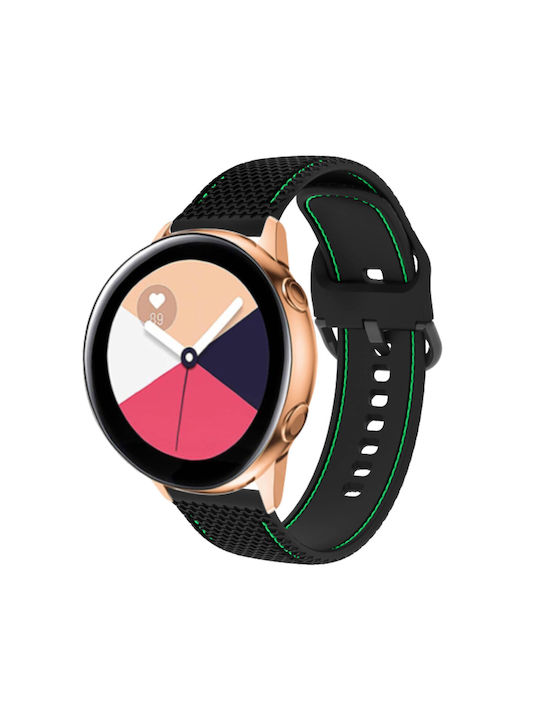 Samsung Galaxy Watch 5 5 Pro 4 Armband Silikon mit Naht Zweifarbig Limette