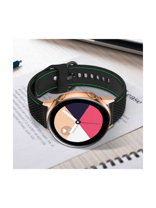 Curea Samsung Galaxy Watch 5 5 Pro 4 Silicon Cusături Bicolor Lime