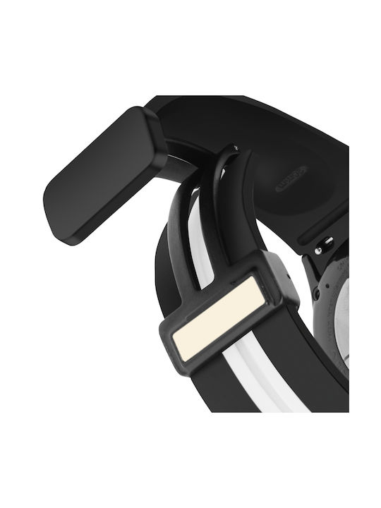 Samsung Galaxy Watch 5 5 Pro 4 Armband Flexibles Silikon Zweifarbig Grau Grau