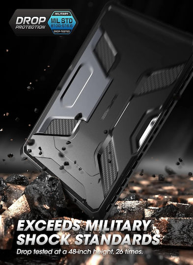 Supcase Beetle Pro Flip Cover Dauerhafte Schwarze Microsoft Oberfläche Pro 8