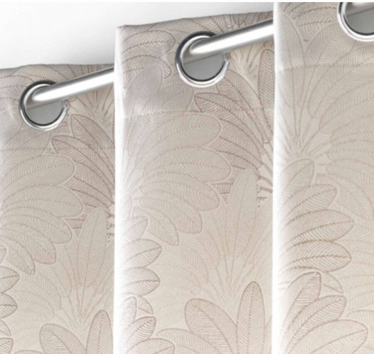 Flamingo Teora Mit Grommets Braune Vorhänge 140x260cm