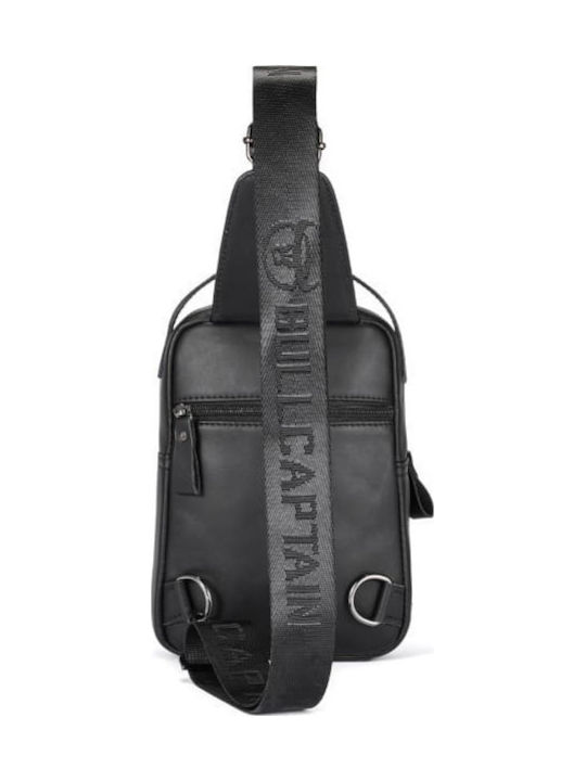 Leather Men's Bag Sling Black