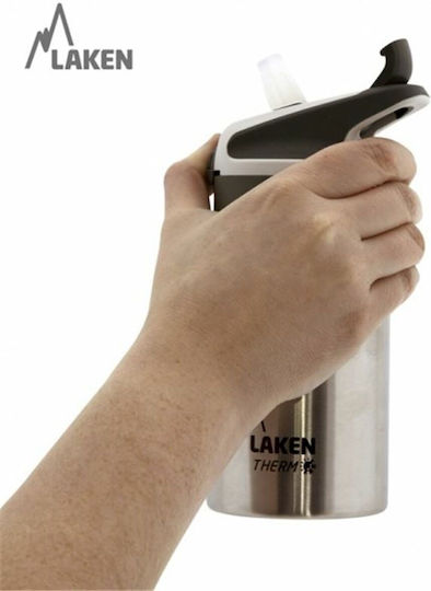 Laken Μπουκάλι Θερμός Ανοξείδωτο / Πλαστικό BPA Free 1lt Μπλε με Καλαμάκι