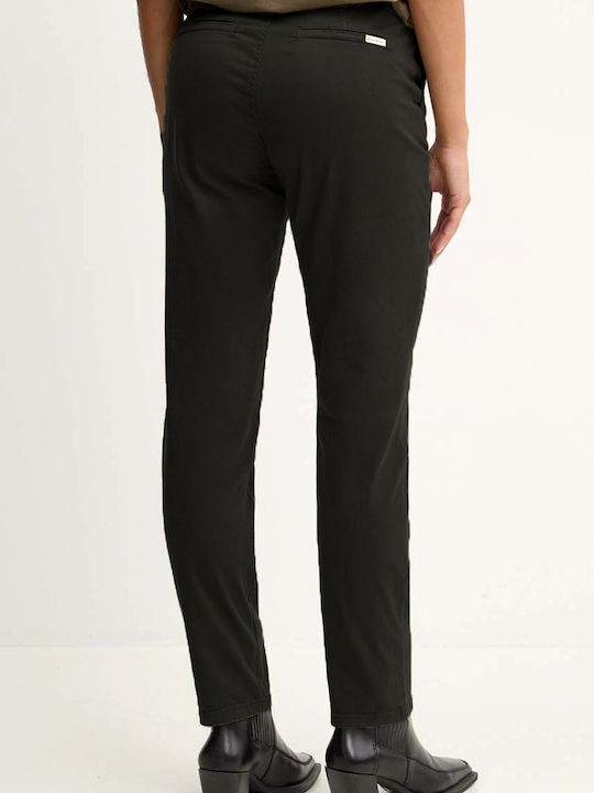 Guess Damen Chino Hose in Schlanker Passform Black