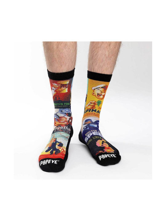 Good Luck Sock Men's Socks Popeye Posters Gls-4254