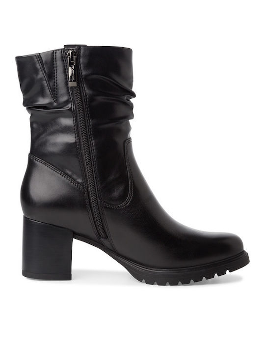 Tamaris Leather Women's Ankle Boots Black