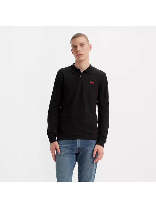 Levi's Housemark Ανδρική Μπλούζα Polo Μαύρη