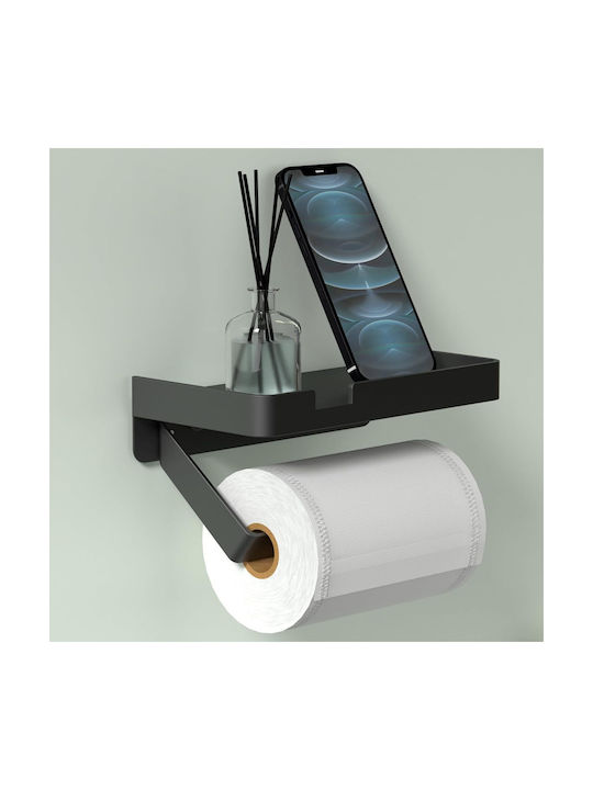 Papierhalter Metallisch Schwarz