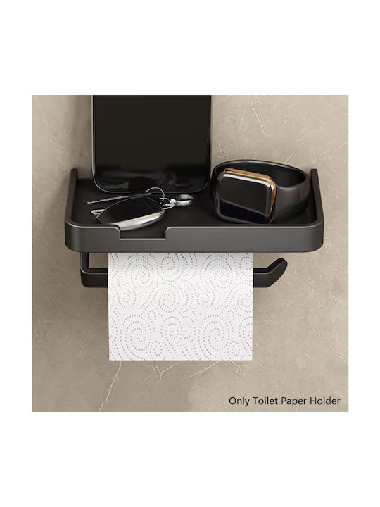 Papierhalter Metallisch Schwarz