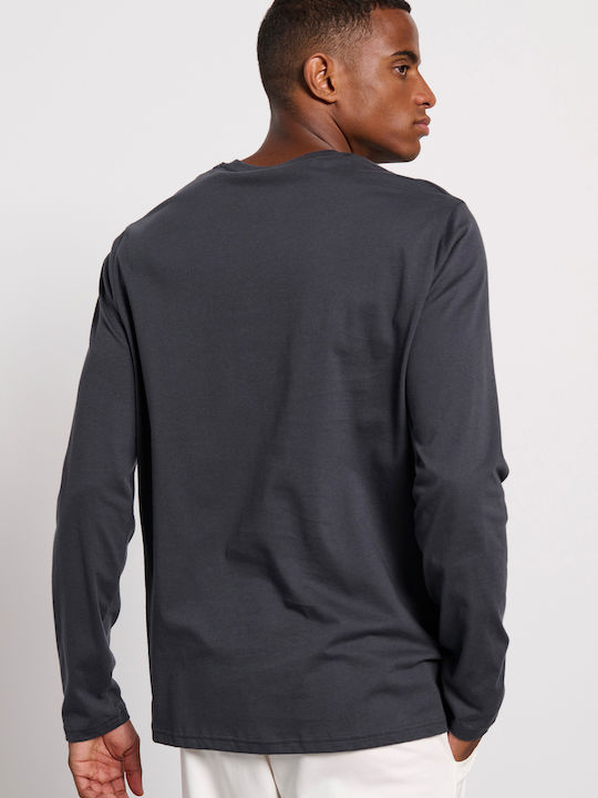 BodyTalk Men's Long Sleeve Blouse Coal