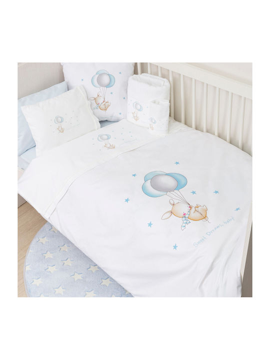 Borea Set of baby towels 2pcs Sweet Dreams White-Silver