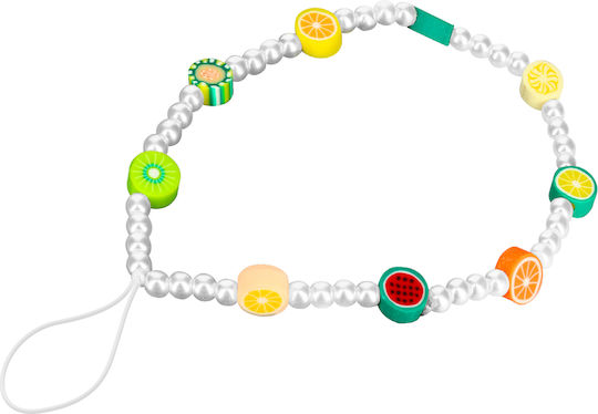 Phone Chain 25cm Fruits Beads Practical Multicoloured