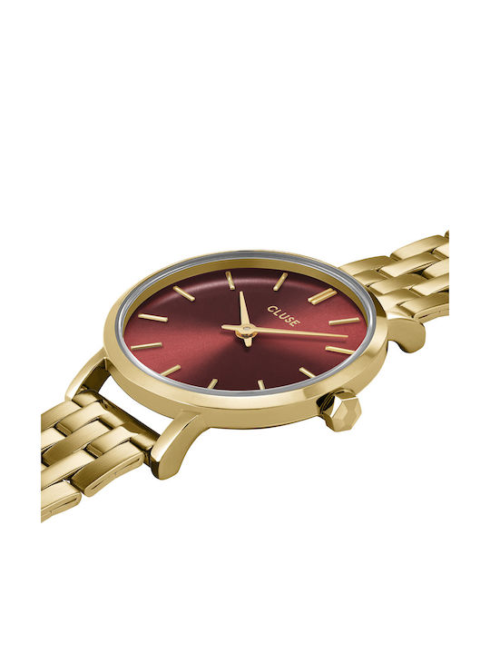 Cluse Boho Womens Watch 28mm Battery With Gold Steel Bracelet
