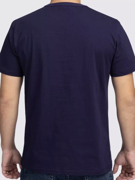 T-shirt Navy Blue Cotton