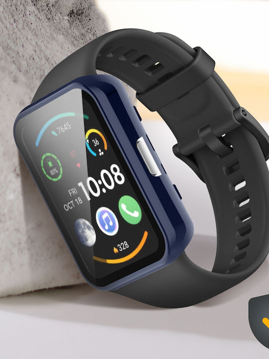 Complete Tempered Glass Screen Protector Huawei Watch Fit 2 2 Active Blue