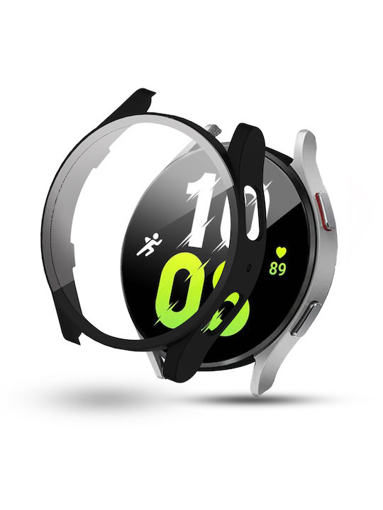 Пълно закалено стъкло протектор за екран Galaxy Watch 5 40mm Черен
